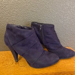 Purple Fiona ankle boots